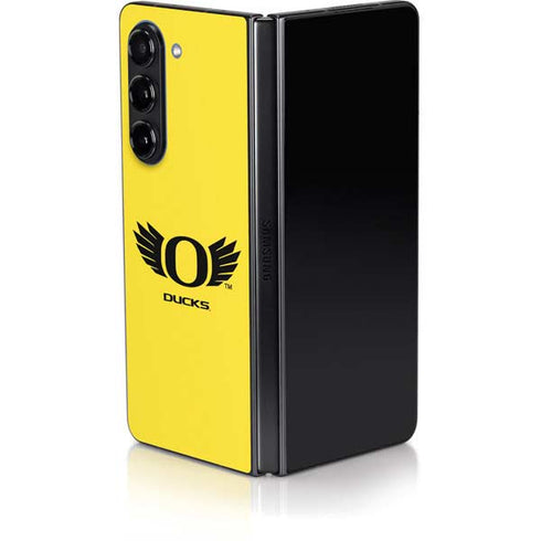 University of Oregon Ducks Yellow Galaxy Z Fold5 5G Skin